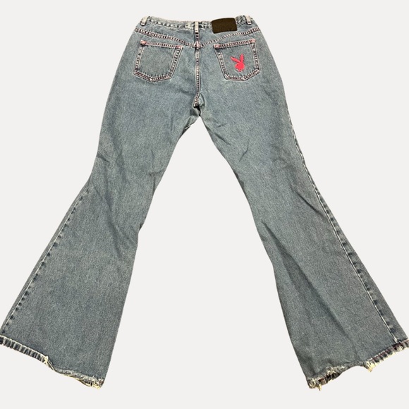 Y2K playboy jeans / Size 11 / they are a little flared at the bottom (bootcut) - Picture 3 of 6